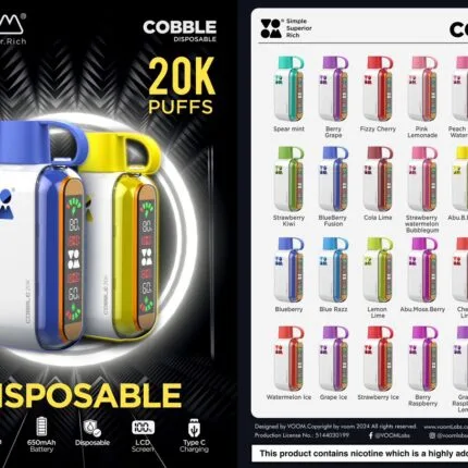 Dubai Vape Store - Best Vape Shop in Dubai UAE! 1 Voom cobble 20000 puffs Disposable Vape