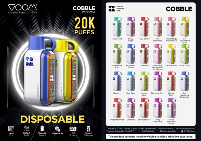 Voom cobble 20000 puffs Disposable Vape