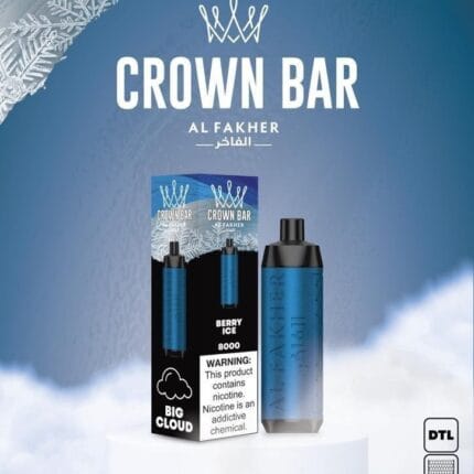 Al Fakher Berry Ice Crown Bar Disposable Vape 8000 Puffs Best Vape Shop In Dubai Vape Shop Near Me