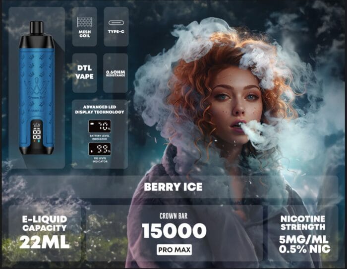 Al Fakher Crown Bar 15000 Puffs Disposable Vape Best Vape Shop In Dubai Vape Shop Near Me 31