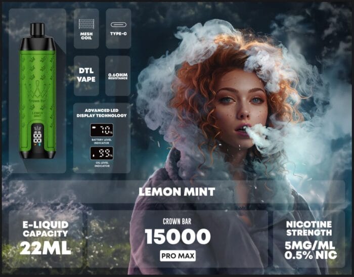 Al Fakher Crown Bar 15000 Puffs Disposable Vape Best Vape Shop In Dubai Vape Shop Near Me 33