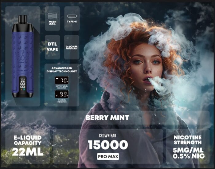 Al Fakher Crown Bar 15000 Puffs Disposable Vape Best Vape Shop In Dubai Vape Shop Near Me 43