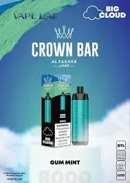 Al Fakher Gum Mint Crown Bar 8000 Puffs Best Vape Shop In Dubai Vape Shop Near Me 2