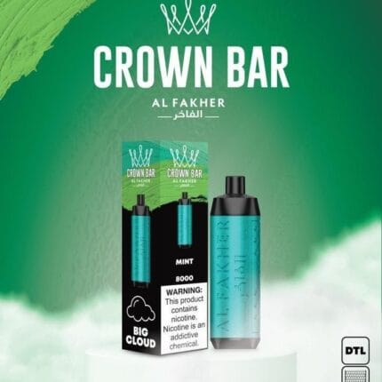 Al Fakher Mint Crown Bar 8000 Puffs Dtl Best Vape Shop In Dubai Vape Shop Near Me