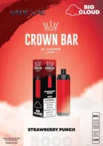 Al Fakher Strawberry Punch Disposable Vape 8000 Puffs Crown Bar Best Vape Shop In Dubai Vape Shop Near Me 3
