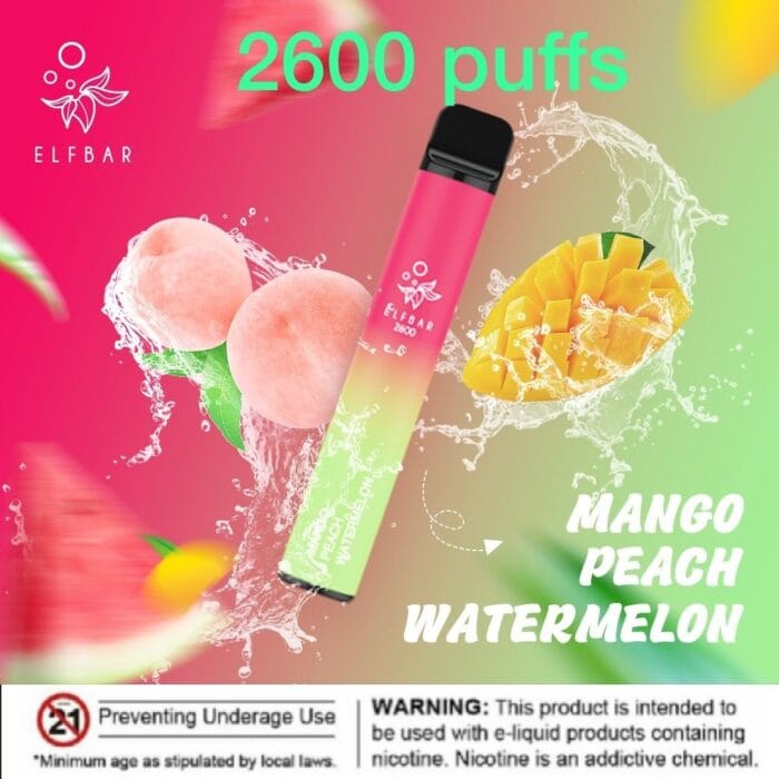 Elf Bar 2600 Puffs Disposable Vape In Uae Best Vape Shop In Dubai Vape Shop Near Me 5