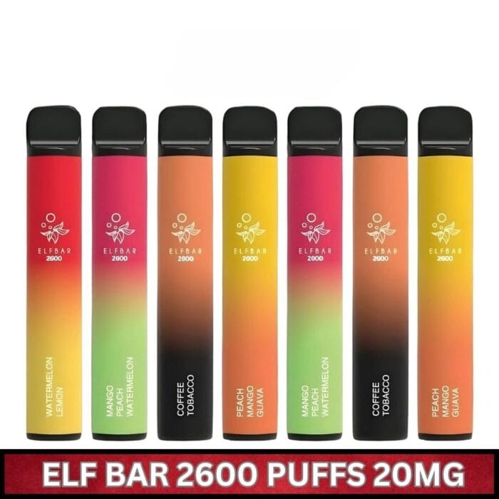 Elf Bar 2600 Puffs Disposable Vape In Uae Best Vape Shop In Dubai Vape Shop Near Me