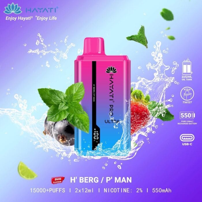 Hayati Pro Ultra 15000 H Berg P Man Best Vape Shop In Dubai Vape Shop Near Me 10