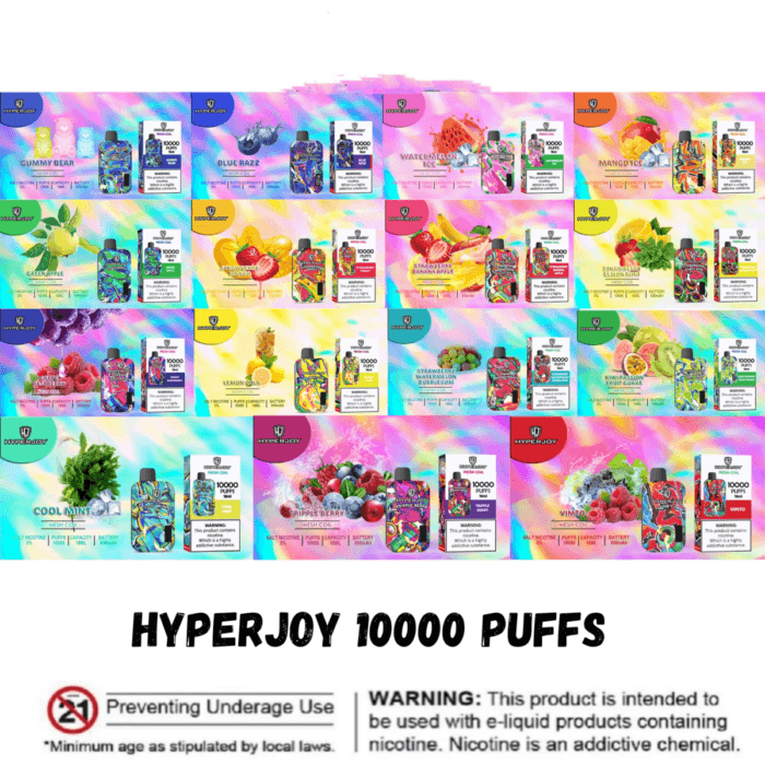 Hyperjoy 10000 Vape Puffs Disposable Best Vape Shop In Dubai Vape Shop Near Me