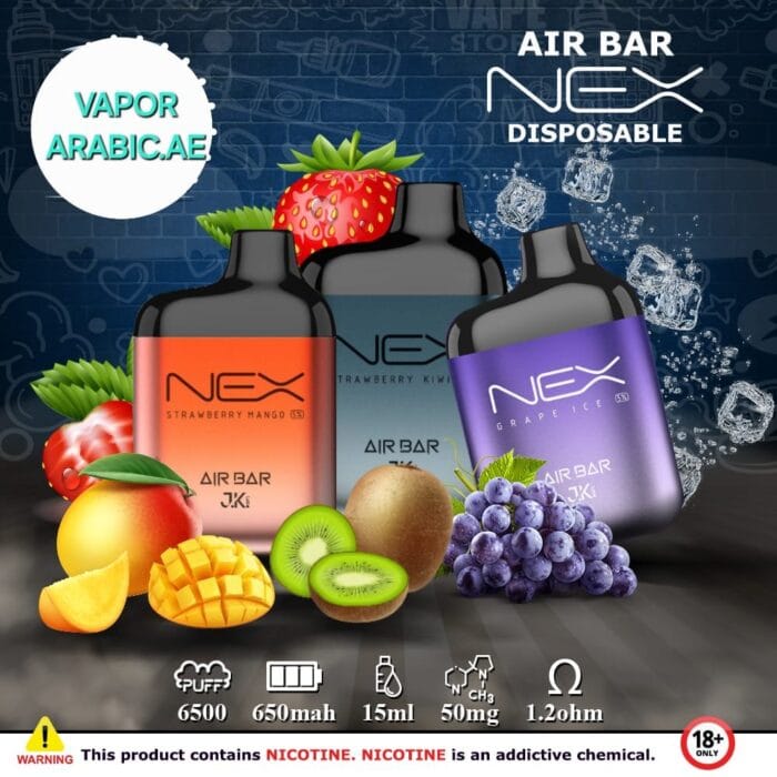 Impressive Air Bar Nex Disposable Vape Device 6500 Puffs Best Vape Shop In Dubai Vape Shop Near Me