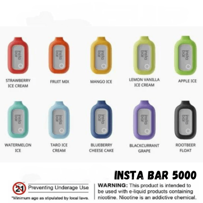 Instabar 5000 Vape Disposable Puffs Best Vape Shop In Dubai Vape Shop Near Me