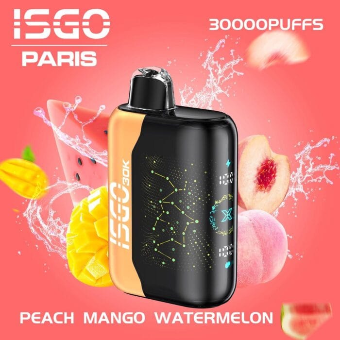 Isgo Bar Paris X 30000 Puffs 50Mg Disposable Vape Best Vape Shop In Dubai Vape Shop Near Me 3