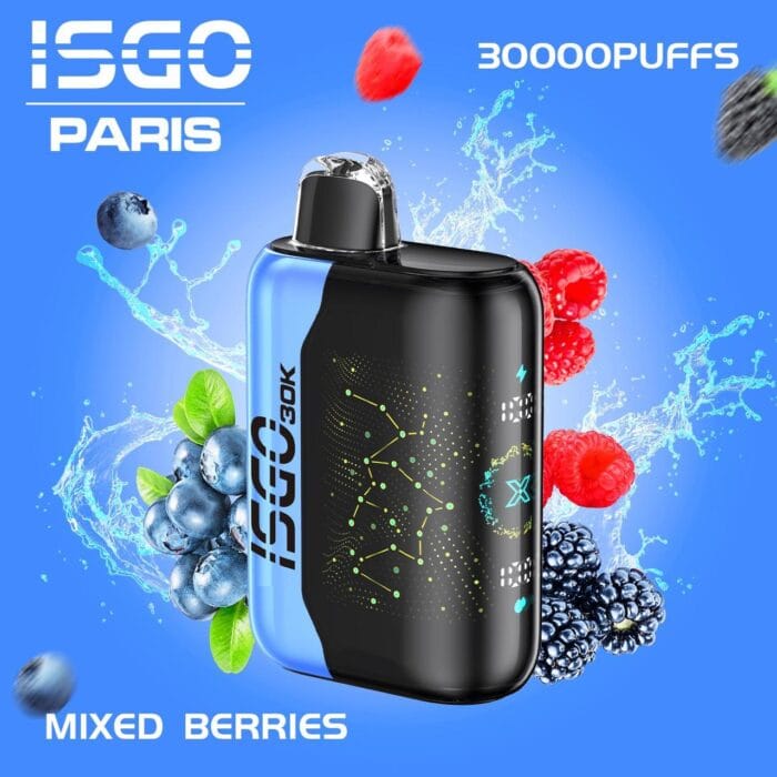 Isgo Bar Paris X 30000 Puffs 50Mg Disposable Vape Best Vape Shop In Dubai Vape Shop Near Me 5