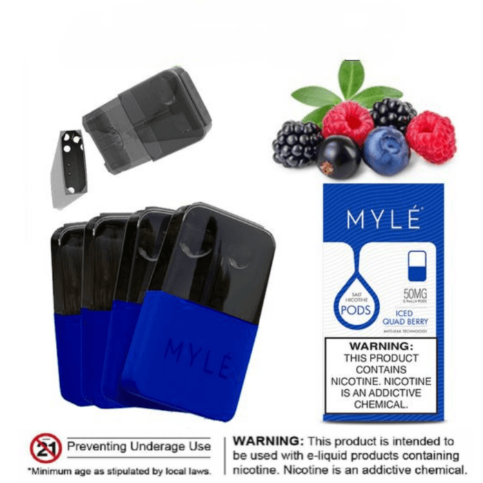 Myle V4 Iced Quad Berry Pods Flavor In Dubai Best Vape Shop In Dubai Vape Shop Near Me