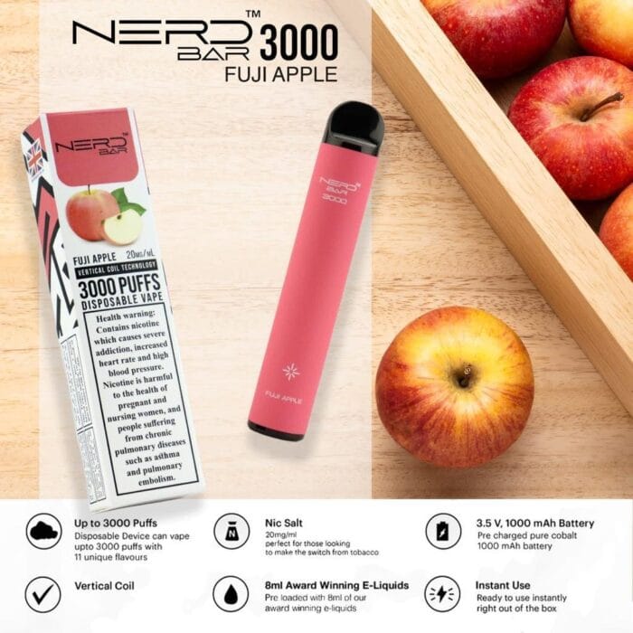 Nerd Bar 3000 Puffs Disposable Vape Best Vape Shop In Dubai Vape Shop Near Me 10