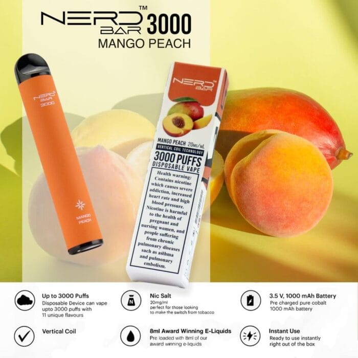 Nerd Bar 3000 Puffs Disposable Vape Best Vape Shop In Dubai Vape Shop Near Me 12