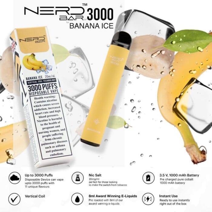 Nerd Bar 3000 Puffs Disposable Vape Best Vape Shop In Dubai Vape Shop Near Me 2