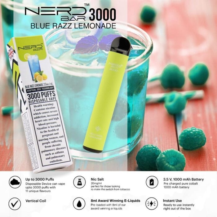 Nerd Bar 3000 Puffs Disposable Vape Best Vape Shop In Dubai Vape Shop Near Me 4