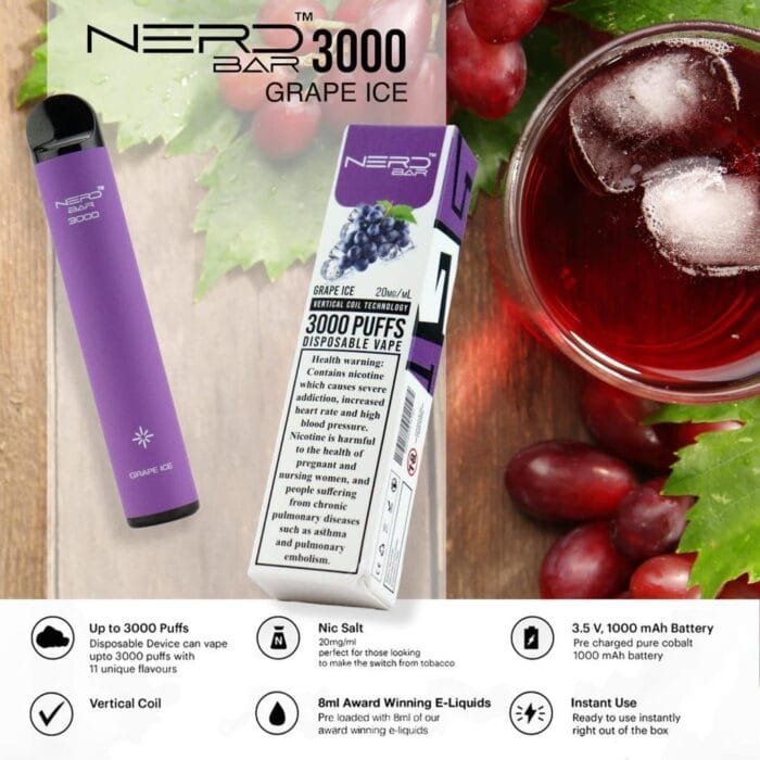 Nerd Bar 3000 Puffs Disposable Vape Best Vape Shop In Dubai Vape Shop Near Me 7