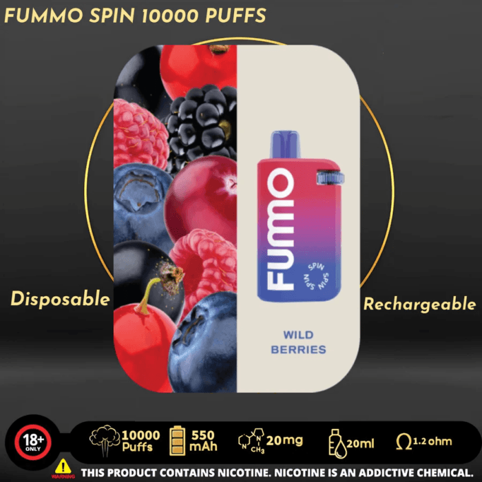 New Fummo Spin 10000 Disposable Vape Best Vape Shop In Dubai Vape Shop Near Me 14