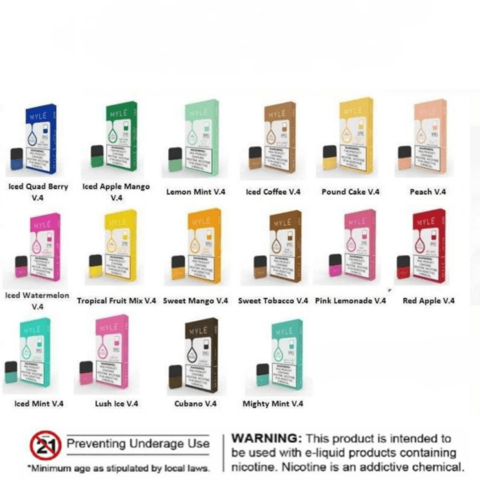 New Myle V4 Pods All Flavor Vape Magnetic Best Vape Shop In Dubai Vape Shop Near Me