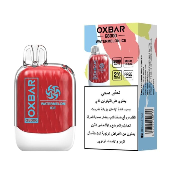 Oxbar G8000 Puffs Disposable Vape Best Vape Shop In Dubai Vape Shop Near Me 24