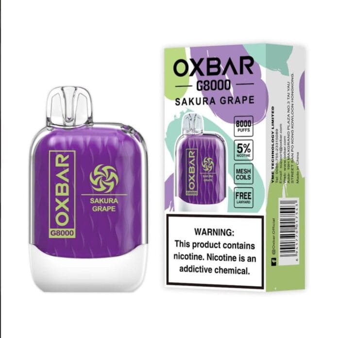 Oxbar G8000 Puffs Disposable Vape Best Vape Shop In Dubai Vape Shop Near Me 3