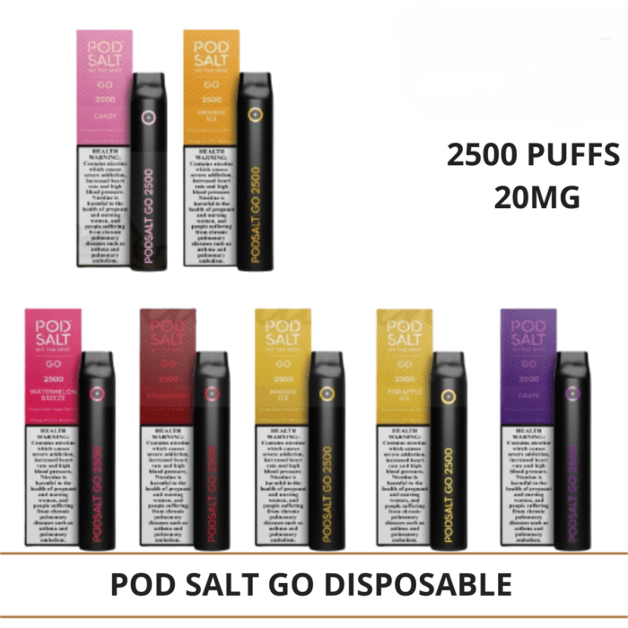 Pod Salt Go Disposable 2500 Puffs Best Vape Shop In Dubai Vape Shop Near Me