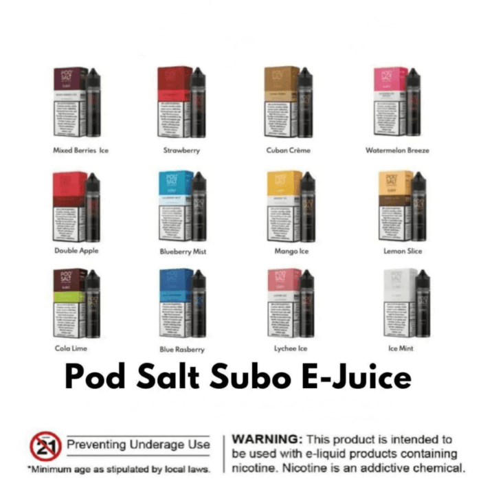 Pod Salt Subo Eliquid Vape 3Mg 50Ml Best Vape Shop In Dubai Vape Shop Near Me