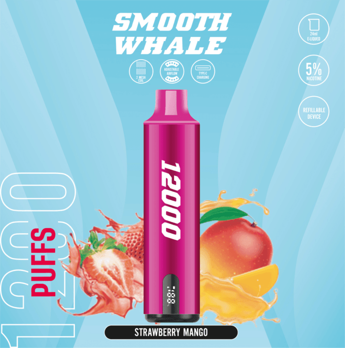 Smooth Whale 12000 Puffs Disposable Vape Best Vape Shop In Dubai Vape Shop Near Me 9