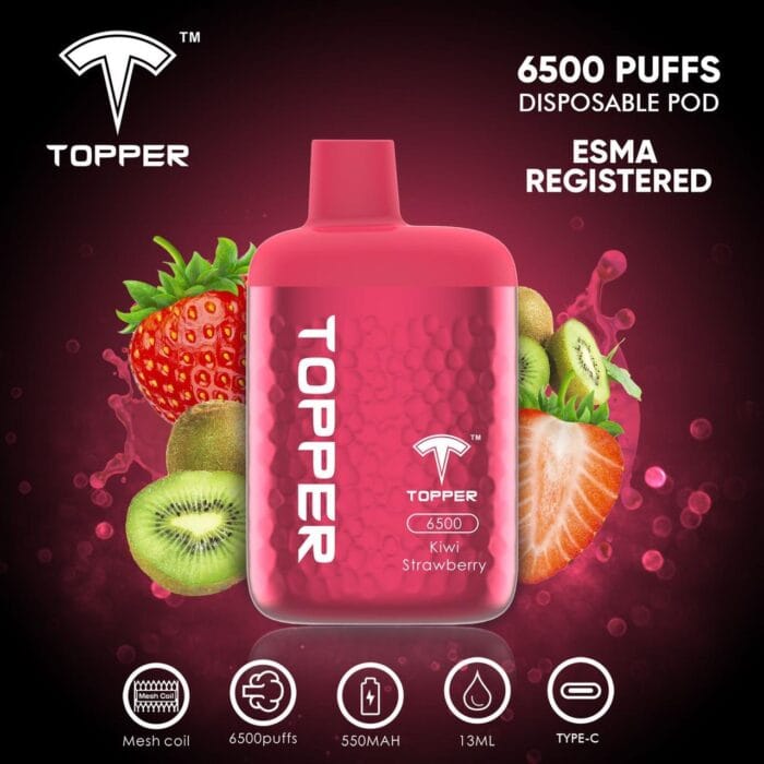 Topper Disposable Vape 6500 Puffs Best Vape Shop In Dubai Vape Shop Near Me 11