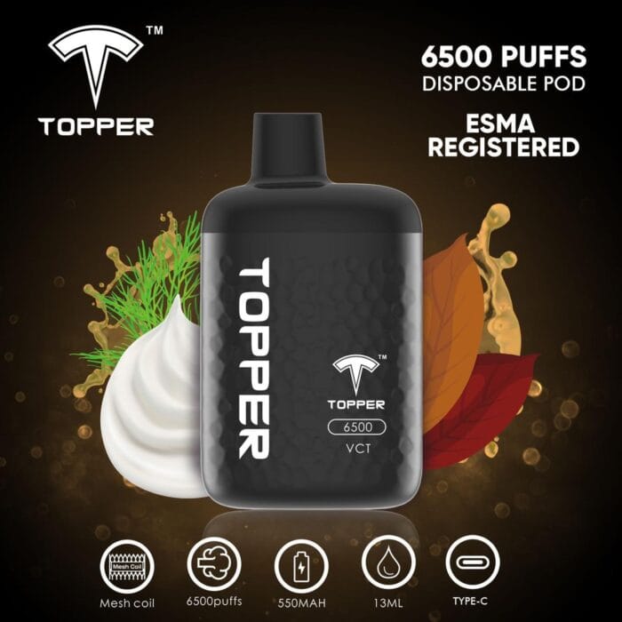 Topper Disposable Vape 6500 Puffs Best Vape Shop In Dubai Vape Shop Near Me 2