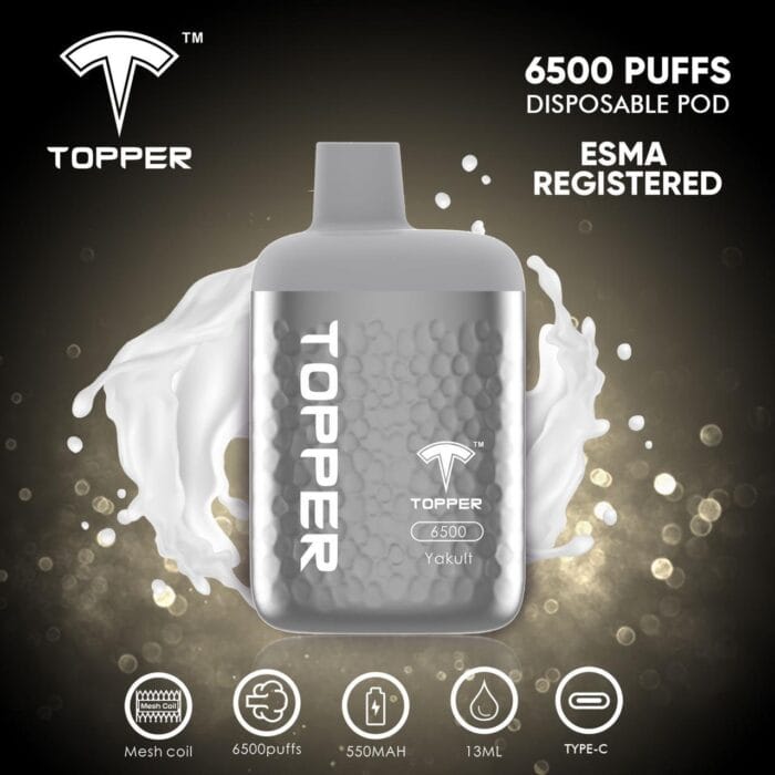 Topper Disposable Vape 6500 Puffs Best Vape Shop In Dubai Vape Shop Near Me 5