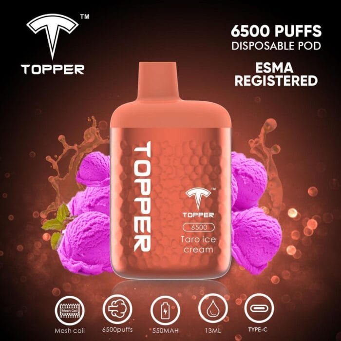 Topper Disposable Vape 6500 Puffs Best Vape Shop In Dubai Vape Shop Near Me 6