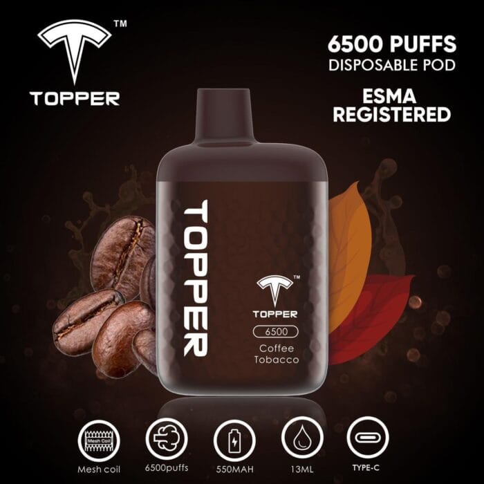 Topper Disposable Vape 6500 Puffs Best Vape Shop In Dubai Vape Shop Near Me 9