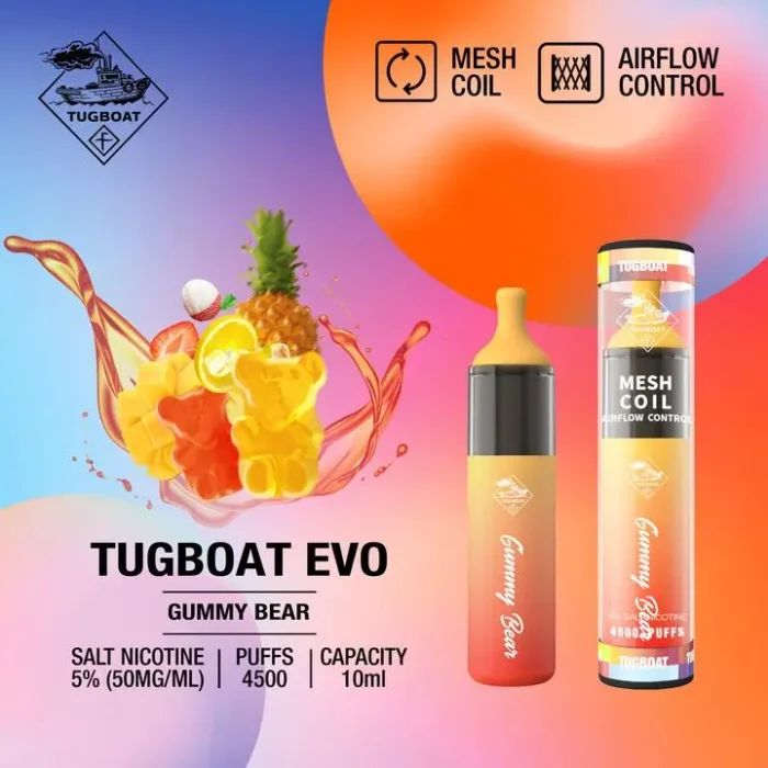 Tugboat Vape 4500 Puffs Disposable In Uae Best Vape Shop In Dubai Vape Shop Near Me 7