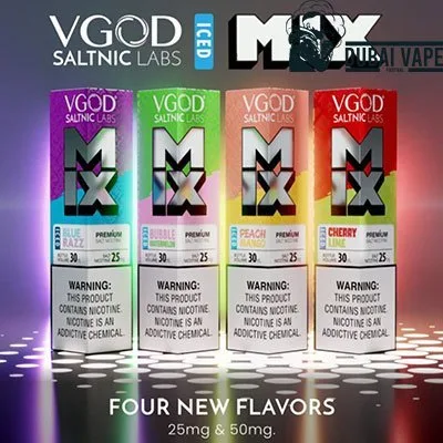 Vgod Iced Mix Series 30ml Liquid 25mg Saltnic Best Vape Shop In Dubai Vape Shop Near Me