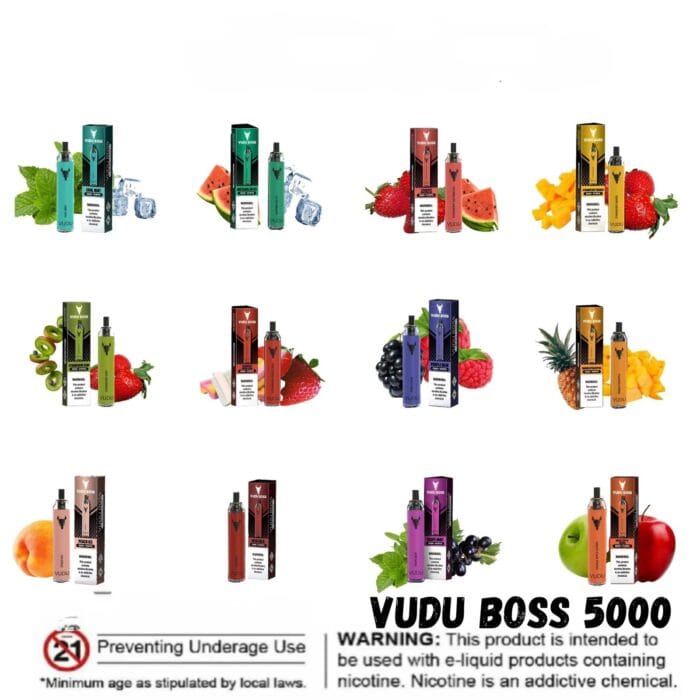 Vudu Boss 5000 Puffs Disposable Vape Best Vape Shop In Dubai Vape Shop Near Me