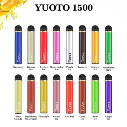 Yuoto Disposable Vape 1500 Puffs Starter Kit 900mah Best Vape Shop In Dubai Vape Shop Near Me