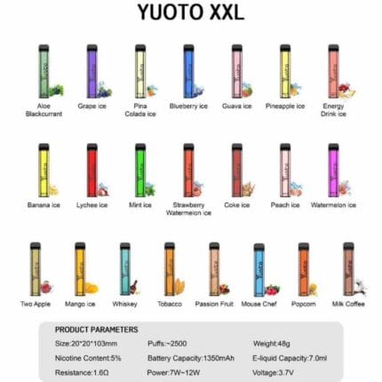 Yuoto Xxl Disposable Vape 2500 Puffs Dubai Uae Best Vape Shop In Dubai Vape Shop Near Me