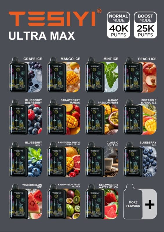 Tesiyi Ultra Max 40000 Puffs Disposable Vape