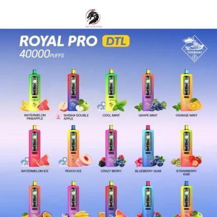 Tugboat Royal Pro Dtl 40000 Puffs