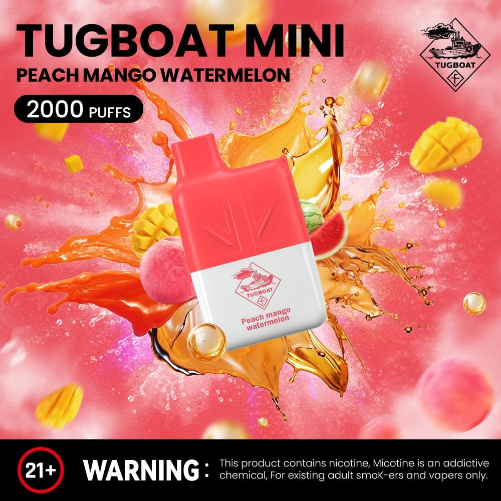 Tugboat Mini 2000 Puffs 2% Nicotine Disposable Vape in UAE (1) Tugboat Mini 2000 Puffs 2 Nicotine Disposable Vape in UAE 1