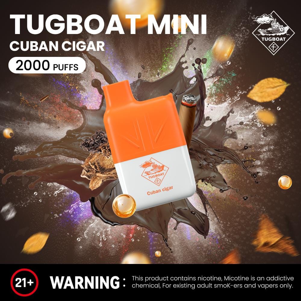 Tugboat Mini 2000 Puffs 2% Nicotine Disposable Vape in UAE (10) Tugboat Mini 2000 Puffs 2 Nicotine Disposable Vape in UAE 10