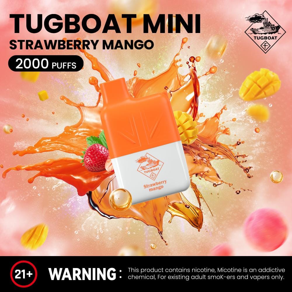 Tugboat Mini 2000 Puffs 2% Nicotine Disposable Vape in UAE (14) Tugboat Mini 2000 Puffs 2 Nicotine Disposable Vape in UAE 14