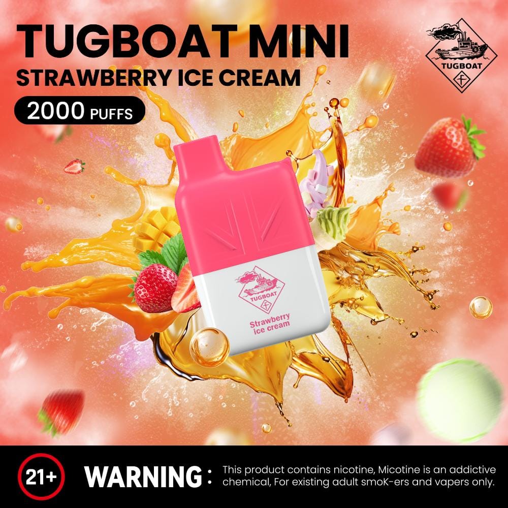 Tugboat Mini 2000 Puffs 2% Nicotine Disposable Vape in UAE (4) Tugboat Mini 2000 Puffs 2 Nicotine Disposable Vape in UAE 4