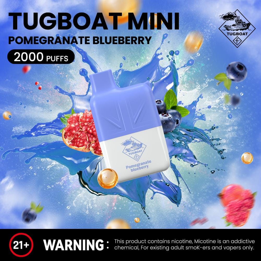 Tugboat Mini 2000 Puffs 2% Nicotine Disposable Vape in UAE (9) Tugboat Mini 2000 Puffs 2 Nicotine Disposable Vape in UAE 9